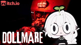 I think this factory is HAUNTED 👻  ITCHIO Dollmare Demo Playthrough [upl. by Ellerred136]