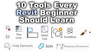 10 Tools Every Revit Beginner Should Learn  Revit Beginner Tutorial [upl. by Teteak941]