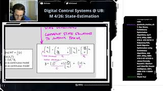 Digital Control Systems 426 Prediction State Estimation in Digital Controllers Luenberger Obser [upl. by Einreb]