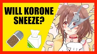 CHALLENGE Can Korone sneeze before hitting 15 MIL SUBS [upl. by Mayda333]