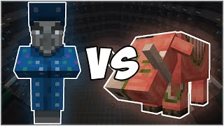 Illusioner vs Zoglin  Minecraft Mob Battle [upl. by Odnomar]