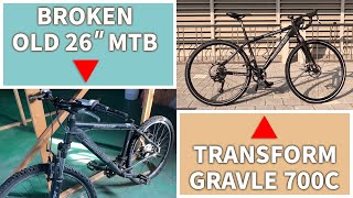 Convert old 26quot MTB bike to 700c Gravel bike with Sensah srx pro drealliur [upl. by Mecke872]