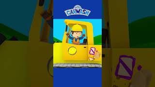 Can Carl clean up Boltons bulldozer carlscarwash shorts kidsvideo kidscartoon bulldozer [upl. by Bealle]