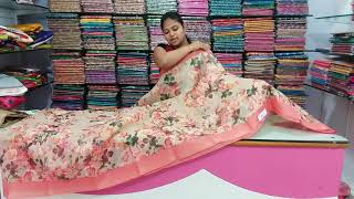 Floral Printed Sarees Price910 750 Episode392  Vignehswara Silks  9603938938 7661976427 [upl. by Arakawa469]