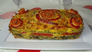 PASTEL DE VERDURAS AL HORNO RIQUÍSIMO Y NUTRITIVO  RECETA FÁCIL [upl. by Musa]