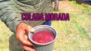 TRADICIONAL COLADA MORADA Ecuatoriana  La Bebida Sagrada [upl. by Elocim771]