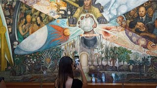 Los ASOMBROSOS MURALES del Palacio de Bellas Artes [upl. by Cressida529]