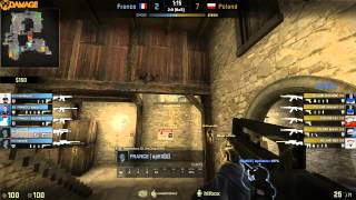 Frankreich vs Polen  Finale European Championship 2014  decobblestone Map 2 [upl. by Nonnarb]