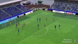 PreBeta FM15 Match Engine Footage English version [upl. by Jadda]