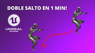 Como Añadir Doble Salto En Unreal Engine 5 en Menos de 1 Minuto  Tutorial [upl. by Shadow303]