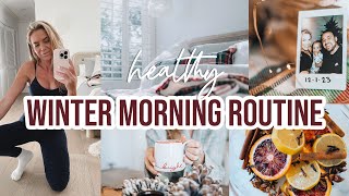 healthy 6AM MORNING ROUTINE  cozy amp productive winter habits [upl. by Ylreveb]