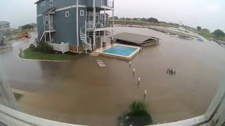 2018 flood time lapse in Kingsland Texas [upl. by Notnirt536]