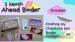 Finishing My Chocolate Box Binder  How Much Did I Saved Reallocation  1 Month Ahead Binder [upl. by Uy]