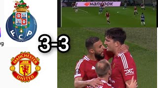 Madness Maguire last minute Goal vs Porto saves Ten Hag Manchester United vs Fc Porto [upl. by Kiki751]