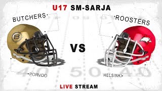 U17 SMsarja FINAALI Porvoo Butchers vs Helsinki Roosters [upl. by Aihsenod]