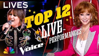 Every Performance from the Top 12 Lives  The Voice  NBC [upl. by Gabriel]