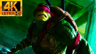 Teenage Mutant Ninja Turtles 2014  Raphael vs Shredder Fight Scene 4K HDR [upl. by Adnicul760]