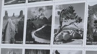 USPS unveils new Ansel Adams stamps at Yosemite [upl. by Brigida]