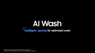 Intelligent sensing optimised washing  Samsung [upl. by Templer]