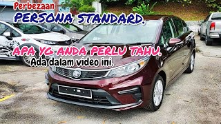 PERBEZAAN PROTON PERSONA STANDARD MC2 MAROON [upl. by Eimor]