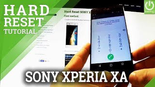 Sony Xperia XA Hard reset [upl. by Saltzman42]