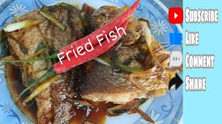 Fried Yellow Croaker Fish Mhelz Cooking [upl. by Nodnek816]