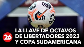 Sorteo Copa Libertadores y Sudamericana así quedaron los cruces de octavos de final [upl. by Neleb822]