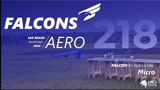 Vídeo de Voo Falcons Aerodesign Micro 218  2024 SAE Brasil Aerodesign [upl. by Simpkins]