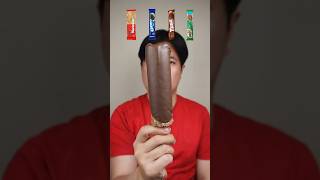 MAKAN ES STIK COKLAT DARI BERBAGAI MACAM BISKUIT asmr mukbang [upl. by Wurtz]