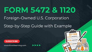 How to File Form 1120 with a Form 5472 Filing for US Corporations [upl. by Lahcsap324]