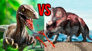 VELOCIRAPTOR VS PROTOCERATOPS A Prehistoric Fight 🦖 [upl. by Llerej305]