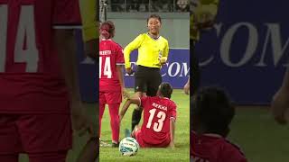 Rekha poudel get red card in Ongoing Saff women championship Semifinal2024 [upl. by Direj239]