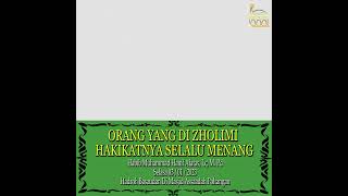 Habib Hanif Alatas quotOrang yang di zholimi hakikatnya selalu menangquot [upl. by Leuneb]