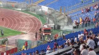 Roma Vigili del Fuoco Intervento Stadio Olimpico per allagamento del sottopasso [upl. by Solenne]