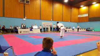 Koji Arimoto Sensei Performing Kata Unsu  JKS Scottish Nationals Oct 2016 [upl. by Argela]