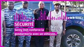 Bangolo Serey Doh renforce la gendarmerie avec un véhicule innovant [upl. by Wilmette]