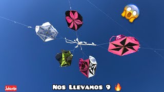 Nos Llevamos 9 🔥 Chichigua Lajiando Volando Chichigua 😱 Haciendo Guiso Papalote O Cometa SportKite [upl. by Chamberlain]