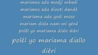 baaba maal mariama lyrics [upl. by Tuddor]