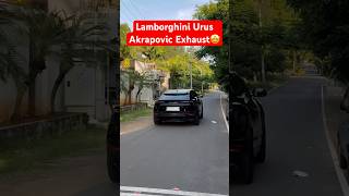 Lamborghini Urus amp akrapovic Exhaust Sound🤩 lamborghini urus v8 exhaustsound shorts chennai [upl. by Retxed]