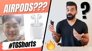 Eating Apple AirPods  TGShorts Shorts🔥🔥🔥 [upl. by Eirehs]