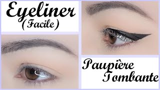 LASTUCE POUR LES PAUPIERE TOMBANTE  Eyeliner [upl. by Durwood]