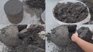 Part 2 Pure black sand Damp crumbling amp Huge bucket making  Filling wet texture [upl. by Ykcaj]