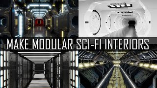 Make modular scifi interiors in Blender [upl. by Atalee]