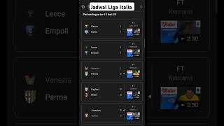 Jadwal Liga Italia Hari ini ligaitalia intermilan [upl. by Adnima]