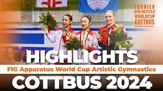 2024 Cottbus Artistic Gymnastics Apparatus World Cup – Highlights [upl. by Wilkey958]