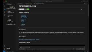 README Generator [upl. by Yelssew]