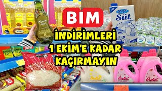 BİM BOL BOL İNDİRİM KAÇIRMA🔔SÜT PEYNİR ZEYTİN YOĞURT BASMATİ PİRİNÇ💯BİM HAFTALIK İNDİRİMLER 1 EKİM [upl. by Altheta]