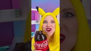 Pikachu vs Sonic in the ULTIMATE Jelly Challenge Ever 123go food challenge hacks [upl. by Aneroc]