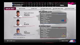 MLB The Show 24 PS4 Oklahoma City Baseball Club  Albuquerque Isotopes [upl. by Latashia]