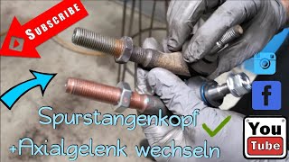 Spurstangenkopf Axialgelenk wechseln Peugeot  tie rod  steering Hack end replacement [upl. by Duong76]